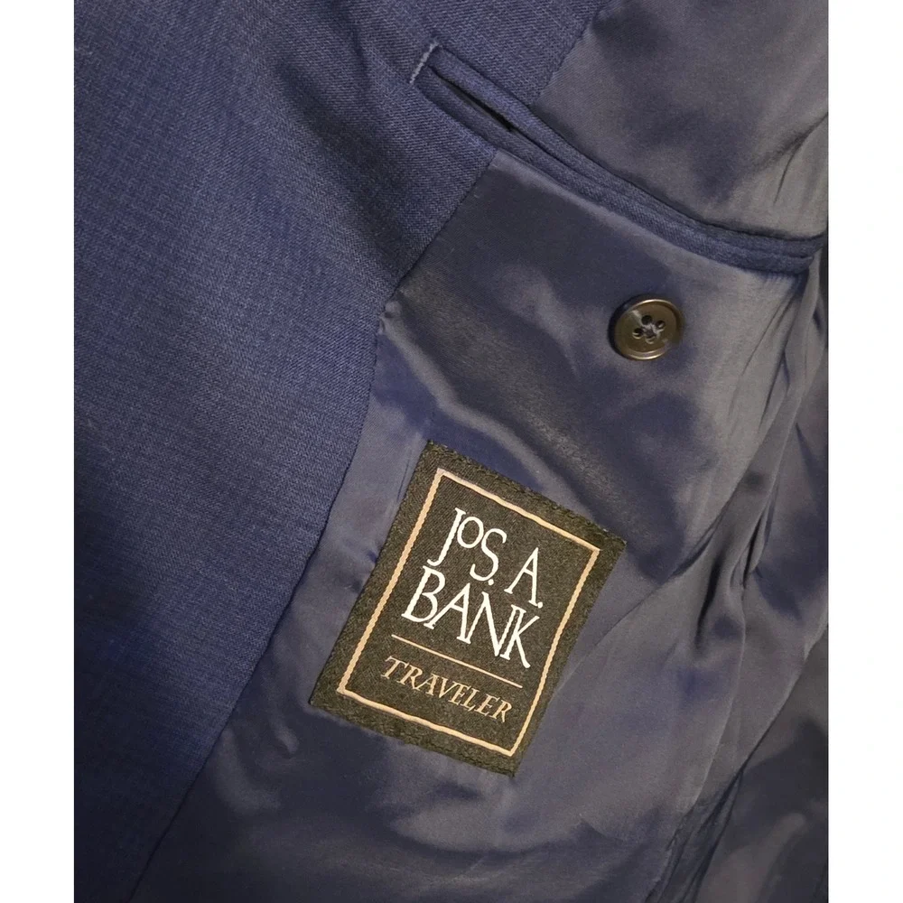 Jos. A. Bank 2 Button Sports Jacket‎ Mens Size 38 Short Navy